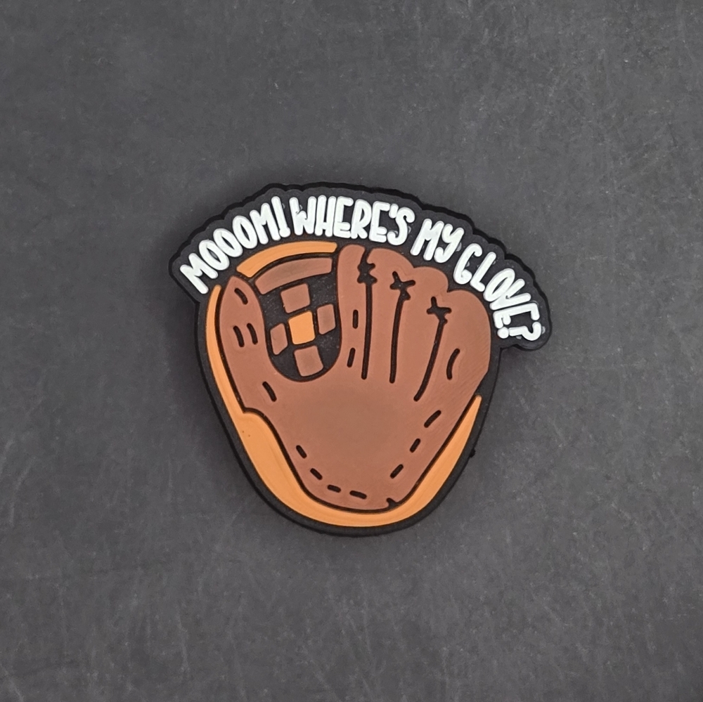 (5/$15) Baseball Glove Croc Charm